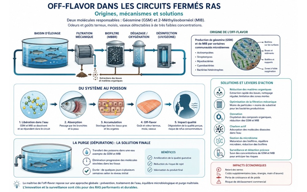 Comprendre le phénomène d'off-flavor dans les systèmes RAS